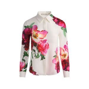 Alice+Olivia Women Printed Silk Shirt